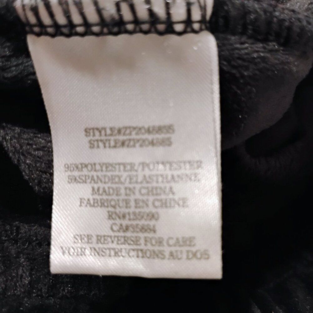 Z Supply Pants Jogger Women Velour Ultra Soft Stretchy Loungewear Pockets Black - Picture 9 of 10